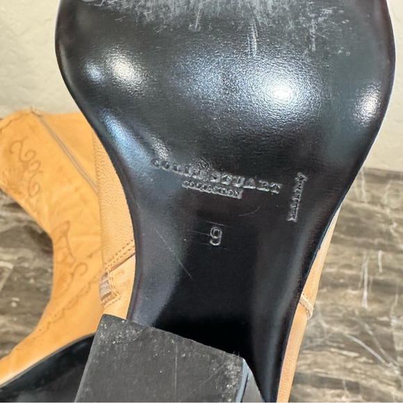 Vintage Colin Stuart Floral Embossed Leather Western Boots - Picture 13 of 15